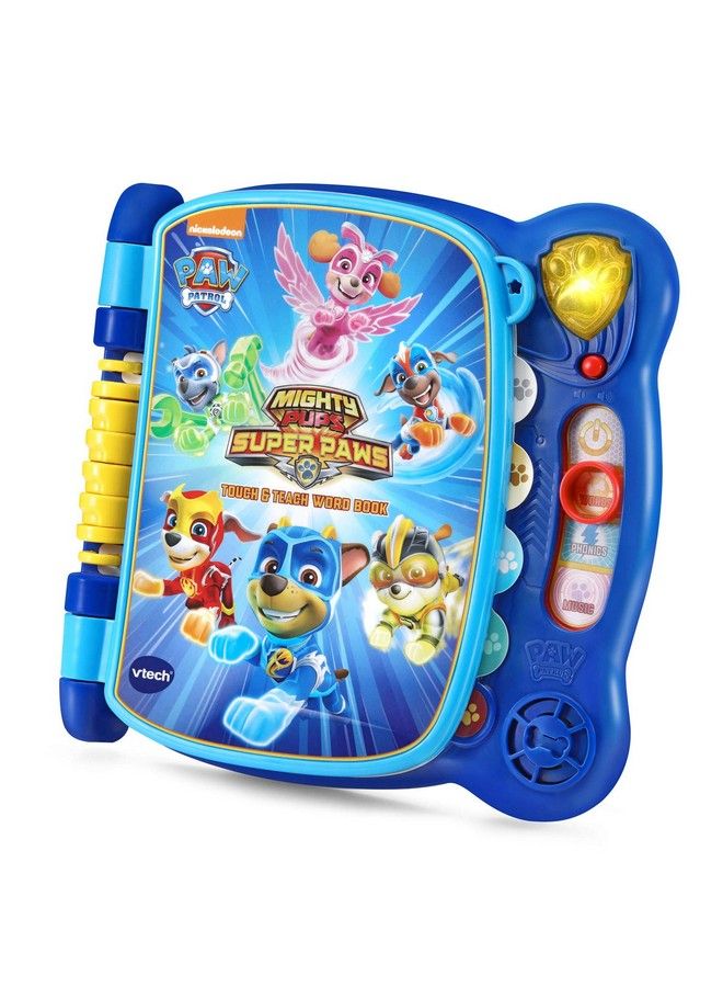 Paw Patrol Mighty Pups Touch And Teach Word Book , Blue