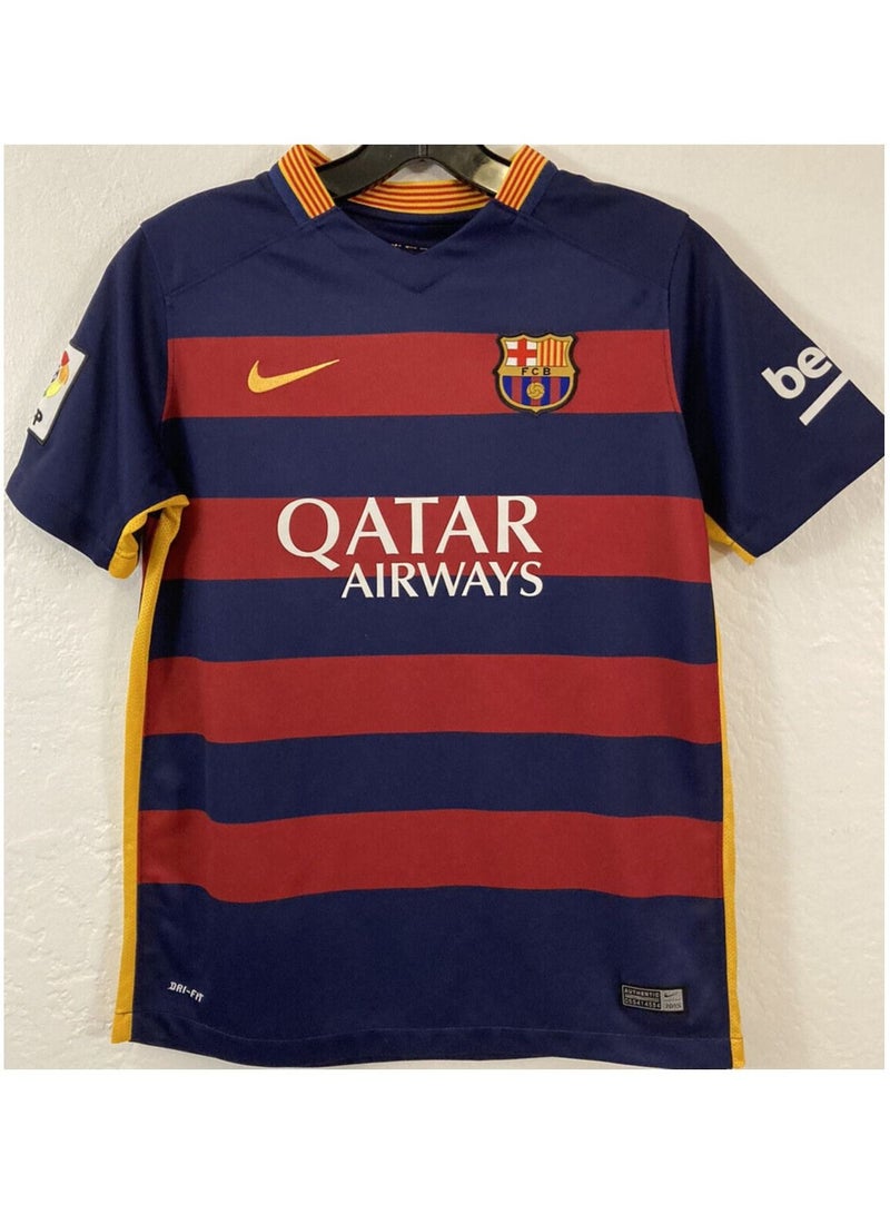 Barcelona Stadium Home Football  Jersey for Men Kid Boy T-Shirt 2022 Qatar Football Kit Suit National Team Clubs Short Sleeve Uniform Sports Shorts Printed Number Barcelona-No.10 Messi