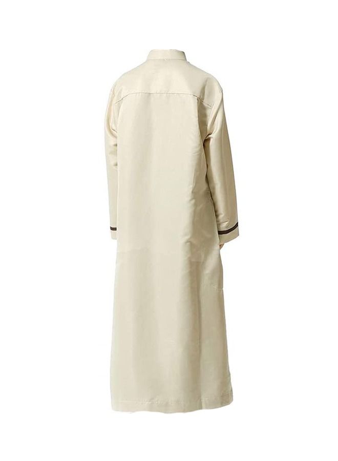 Arab Boy Robe Thobe Jubba Abaya Long Sleeve Kaftan