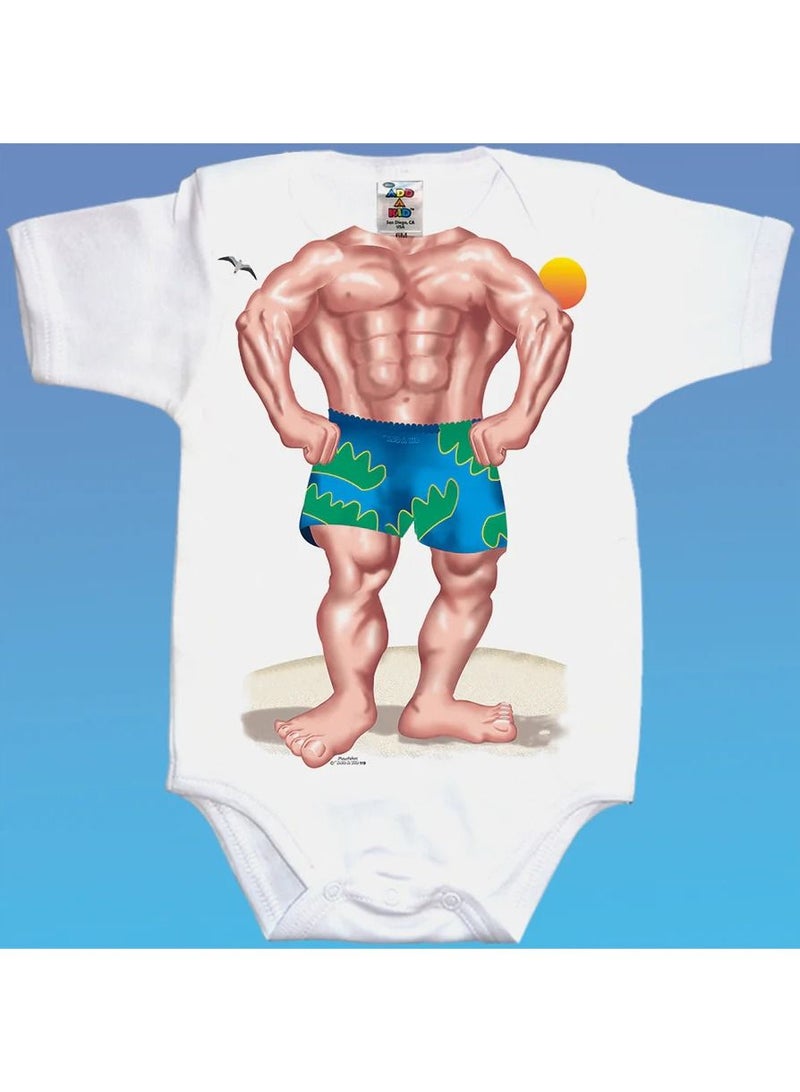 Muscle Boy Baby Romper For 6 - 12 Months Baby