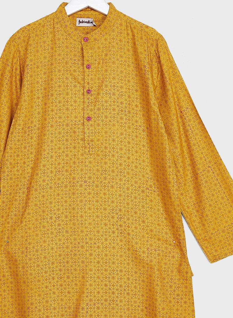 Kids Printed Long Kurta