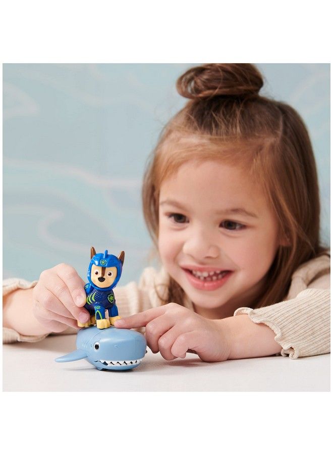 Aqua Pups Chase And Shark Action Figures Set Kids Toys For Ages 3 And Up