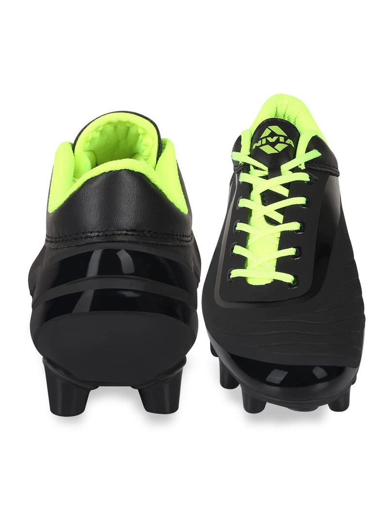 Airstrike Football Stud | 5 UK / 6 US / 39 EU | Material: TPU/Synthetic | For Men & Boys | Lightweight and Durable | Provides More Comfort and Grip | Superior stability | Ideal for Turf Ground