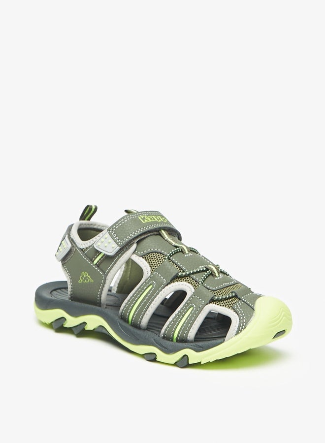 Boys' Paneled Sandals with Hook and Loop Closure