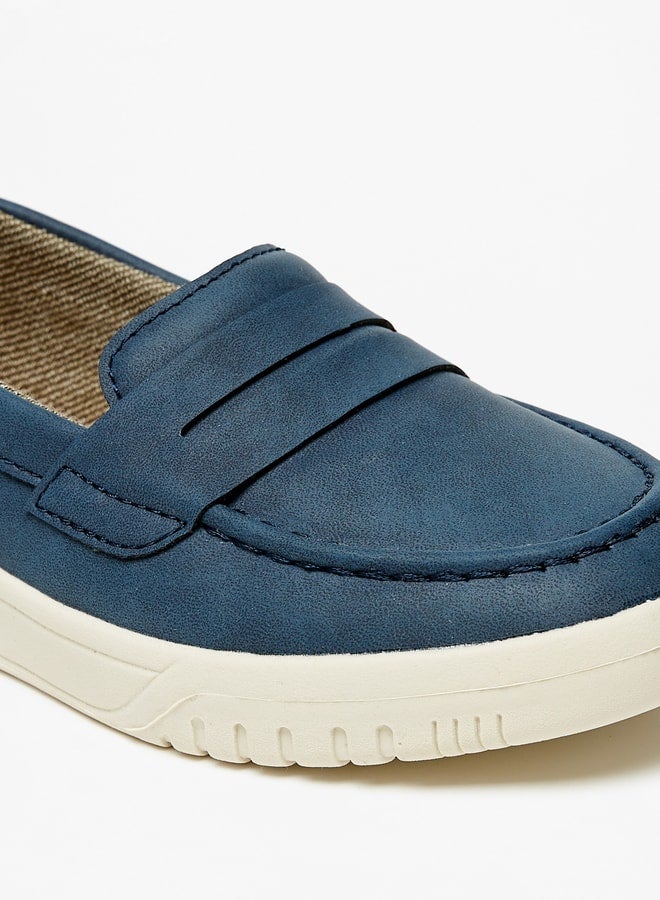 Boy's Solid Slip-On Loafers Ramadan Collection