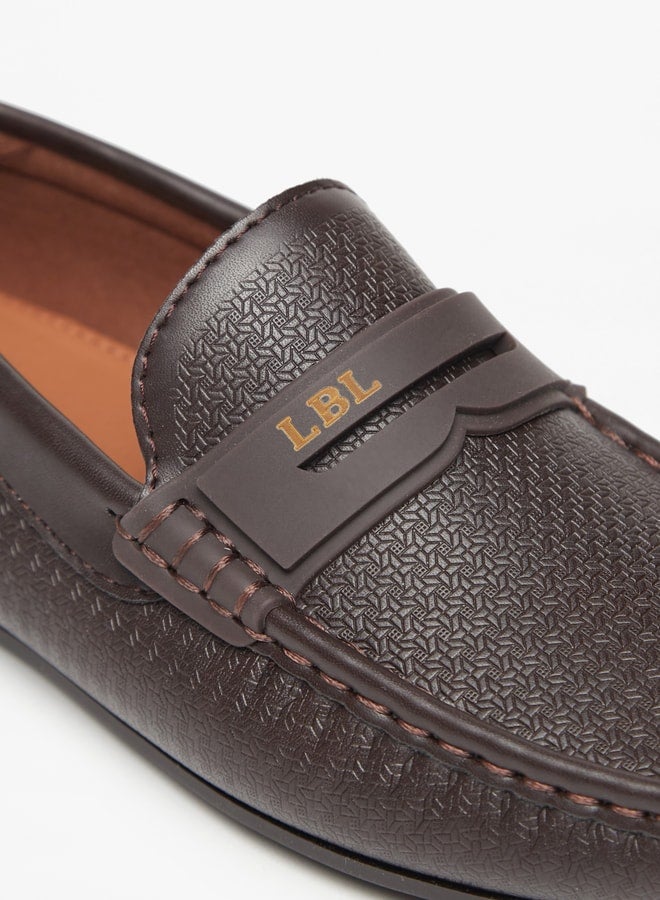 Boy's Textured Slip-On Loafers Ramadan Collection