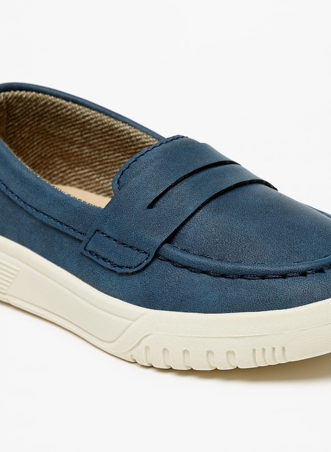 Boy's Solid Slip-On Loafers Ramadan Collection