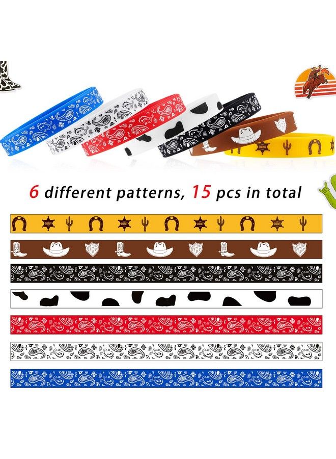 125 Pcs Western Party Favors Set Include Cowboy Rubber Bracelets Western Themed Boot Hat Keychains West Cowboy Stickers Kraft Paper Thank You Tags For Western Themed Party Cowboy Themed Baby Shower