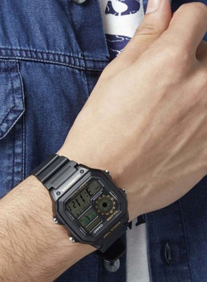 Boys' Youth Series Quartz Digital Watch AE-1200WH-1BVDF - 45 mm - Black