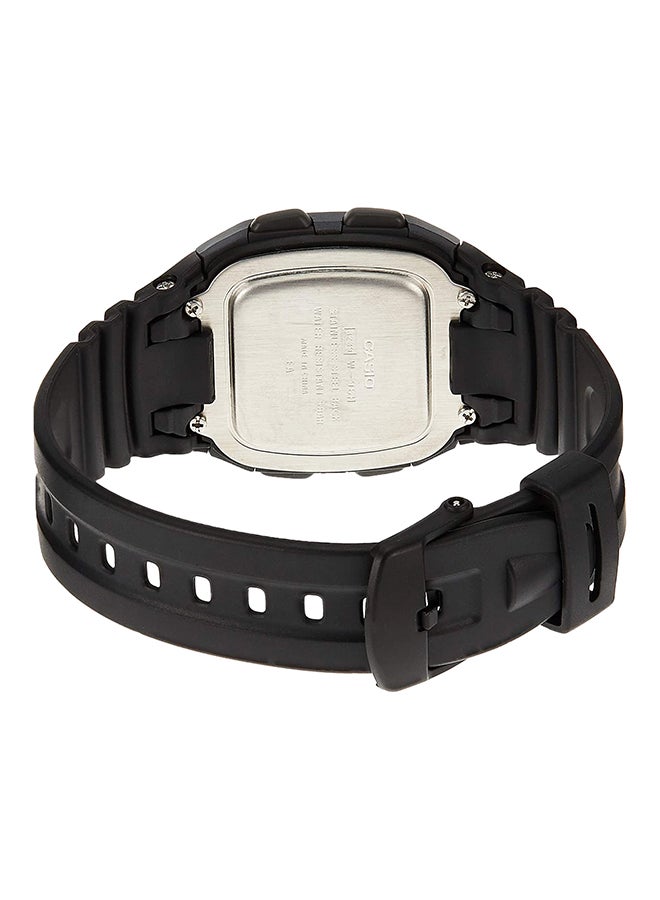 Boys' Resin Digital Quartz Watch W-96H-1BVDF - 36 mm - Black