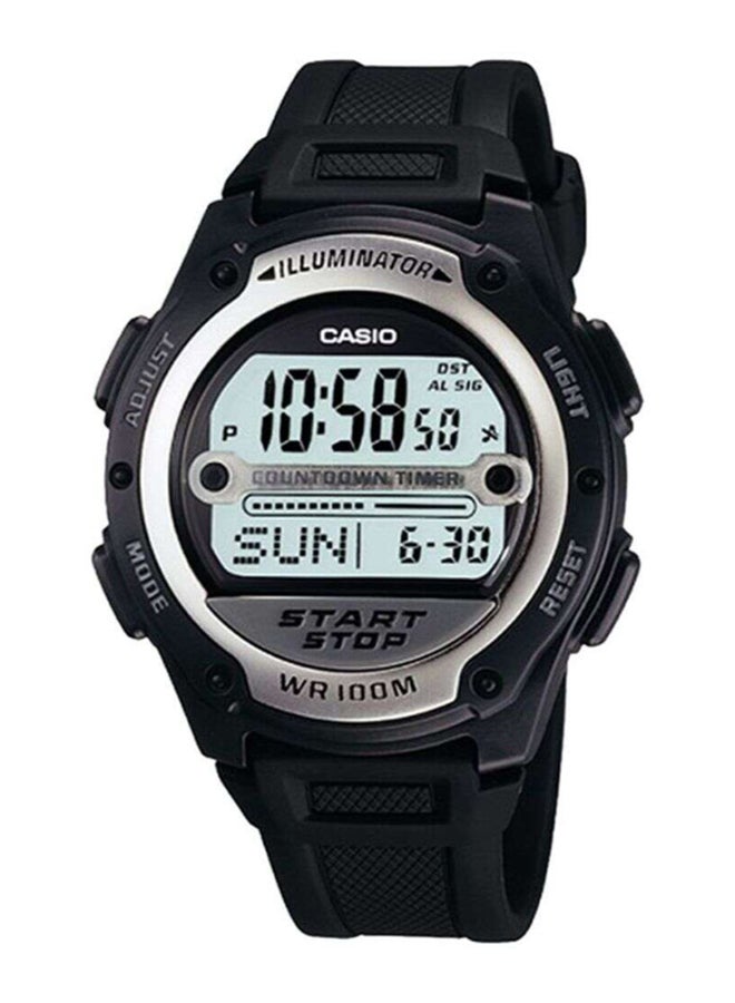 boys Resin Digital Watch W-756-1AVDF - 40 mm - Black