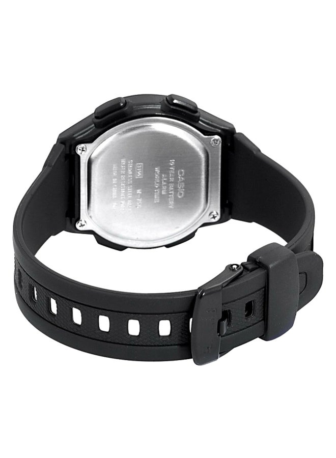 boys Resin Digital Watch W-756-1AVDF - 40 mm - Black