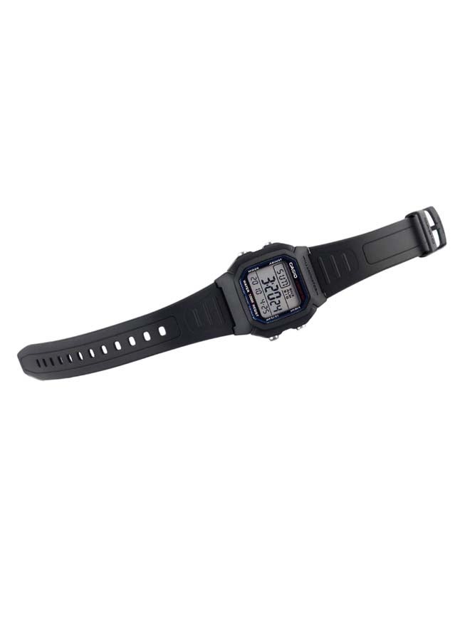 Boys' Resin Digital Quartz Watch W-800H-1AVDF - 37 mm - Black