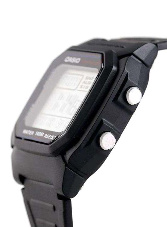 Boys' Resin Digital Quartz Watch W-800H-1AVDF - 37 mm - Black