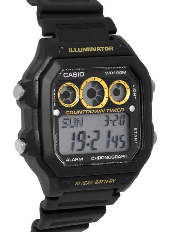 Boys' Youth Series Quartz Digital Watch AE-1300WH-1AVDF - 45 mm - Black