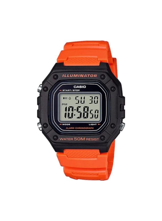 Boys' Youth Series Digital Watch W-218H-4B2V - 43 mm - Orange