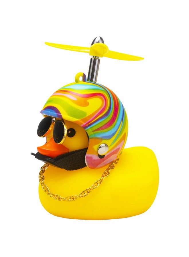 Rubber Duck Car Decorations Cute Yellow Duck Car Dashboard Ornaments With Propeller