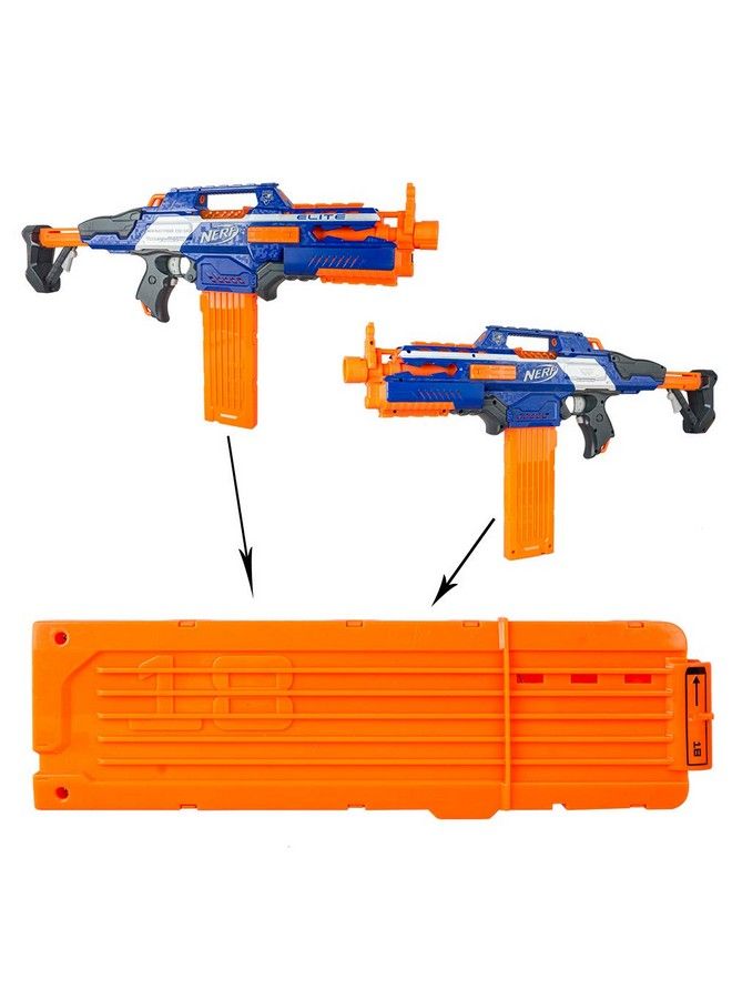 2 Pack 18Dart Quick Reload Clip And 40 Dart Refill Pack For Nerf Nstrike Elite Series (Orange)