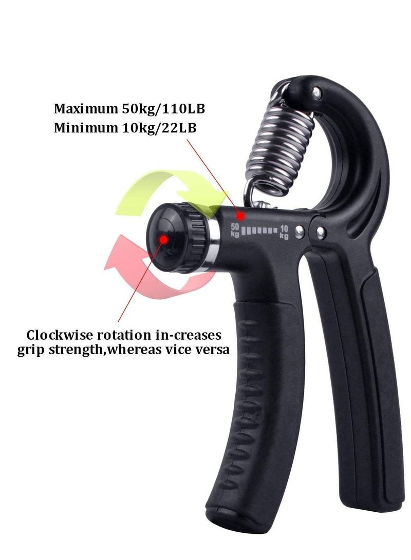 Hand Grip Strengthener Adjustable Resistance 5-50Kg Exercise Gripper Finger Forearm For Fitness Strength Training Gymnastic