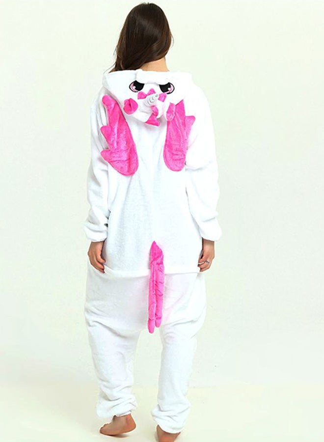 Unicorn Themed Onesie Rose Red