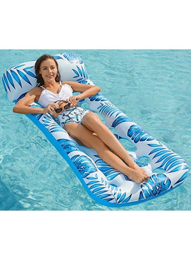 Inflatable Pool Float Lounge Pool Floaties Rafts For Adults Floating Pool Lounger Sun Tanning Floats Cool Water Floaty For Swimming Pool Lake Float Beach Pool Party Toys
