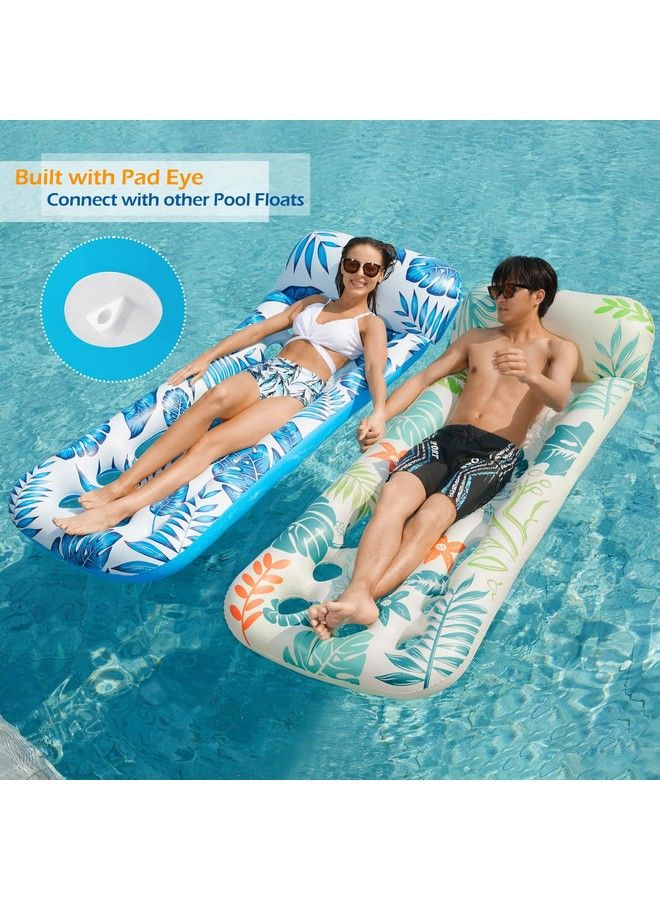 Inflatable Pool Float Lounge Pool Floaties Rafts For Adults Floating Pool Lounger Sun Tanning Floats Cool Water Floaty For Swimming Pool Lake Float Beach Pool Party Toys