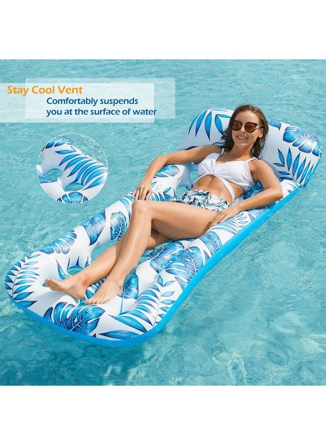 Inflatable Pool Float Lounge Pool Floaties Rafts For Adults Floating Pool Lounger Sun Tanning Floats Cool Water Floaty For Swimming Pool Lake Float Beach Pool Party Toys