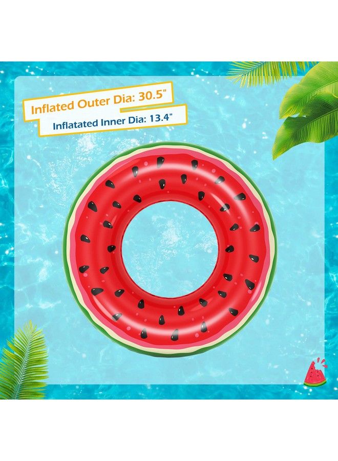 Inflatable Pool Floats Kids 4 Pack Floaties Pool Tubes Swim Rings Fruit Water Floaty Watermelon Kiwi Orange Grape Inflatable Pool Toys Float For Swimming Pool Party Lake Beach Kids Adults