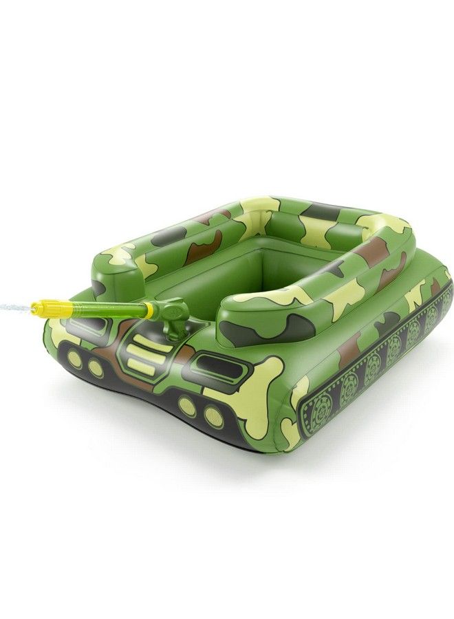 Inflatable Tank Pool Floats Kids Jasonwell Toddler Pool Floaties Swimming Pool Tank With Water Cannon Gun Swim Floaty Rafts Lake Beach Party Pool Toys For Boys Girls