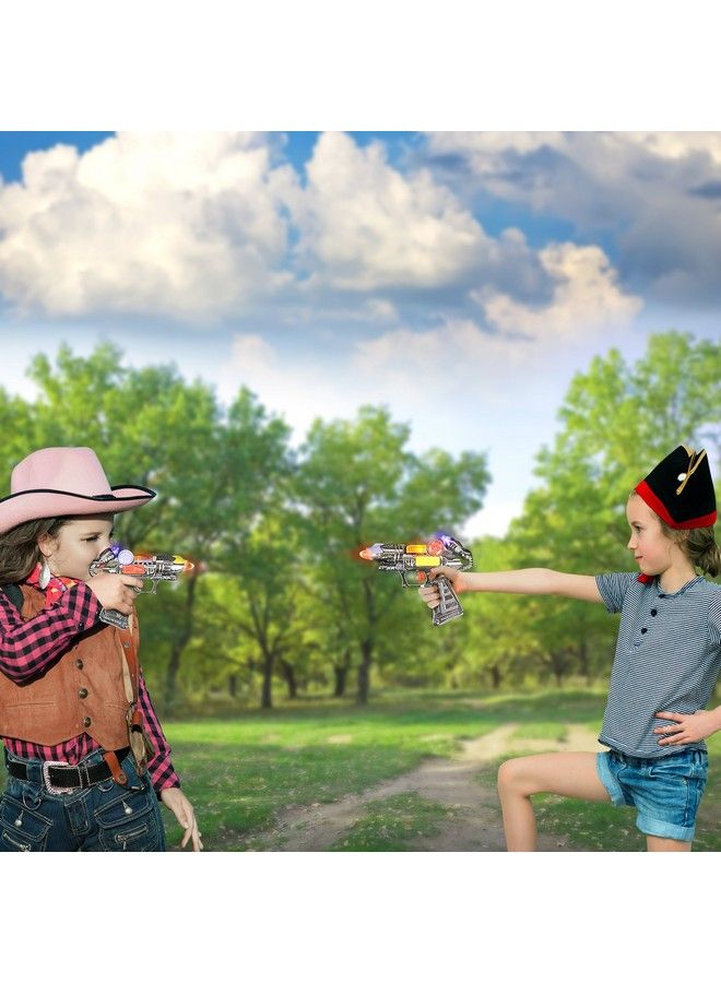 Ranger Handgun Toy Set With Flashing Lights & Sounds 2 Cool Futuristic Handguns Pretend Play Toy Gun Great Party Favor Gift For Boys And Girls Batteries Included Colors May Vary