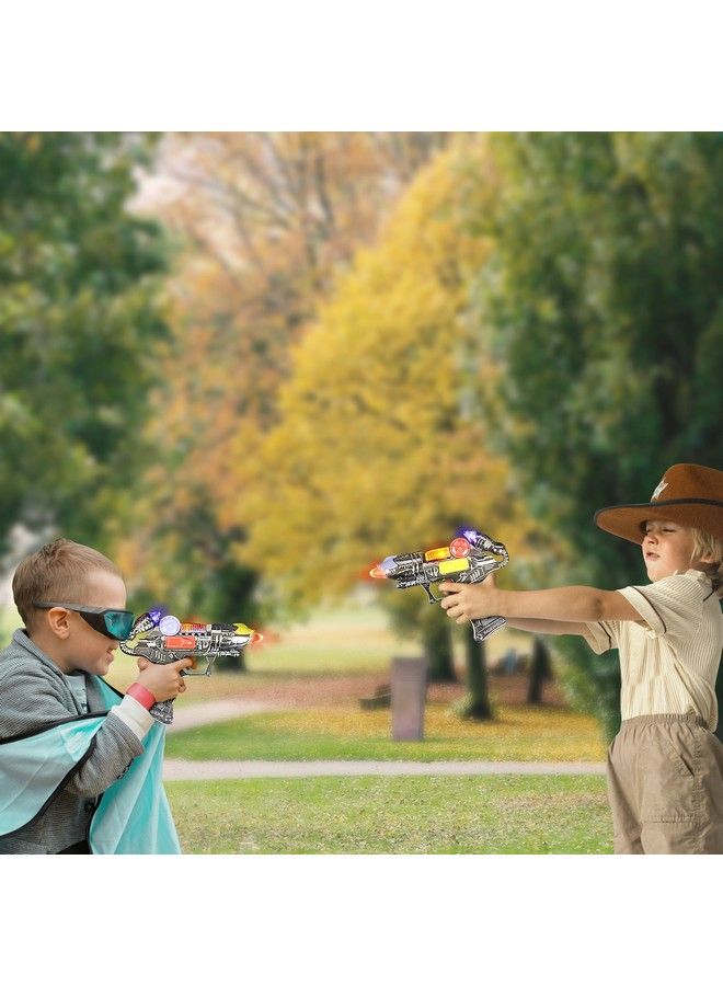 Ranger Handgun Toy Set With Flashing Lights & Sounds 2 Cool Futuristic Handguns Pretend Play Toy Gun Great Party Favor Gift For Boys And Girls Batteries Included Colors May Vary