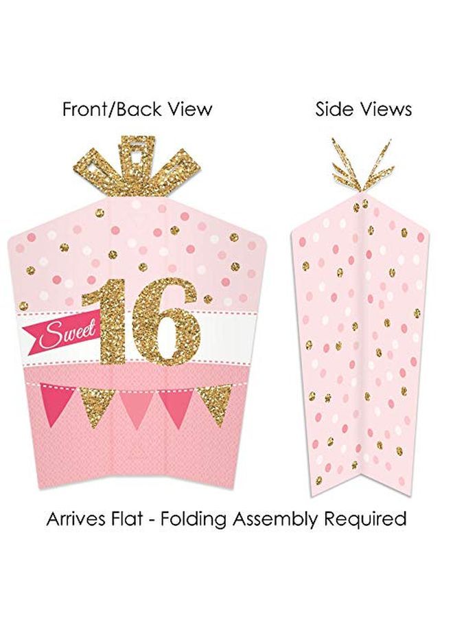 Sweet 16 Table Decorations 16Th Birthday Party Fold And Flare Centerpieces 10 Count