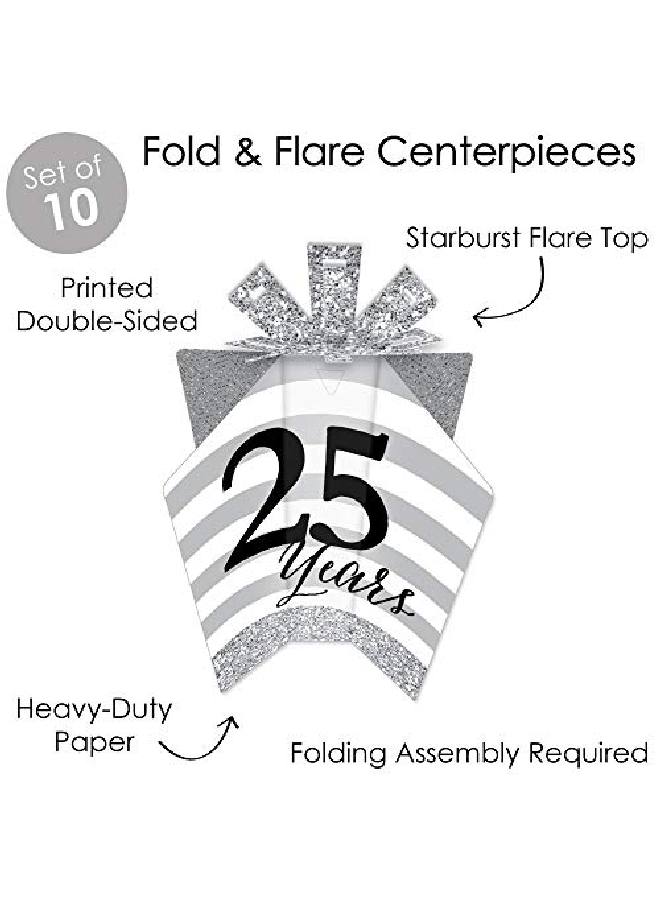 We Still Do 25Th Wedding Anniversary Table Decorations Anniversary Party Fold And Flare Centerpieces 10 Count