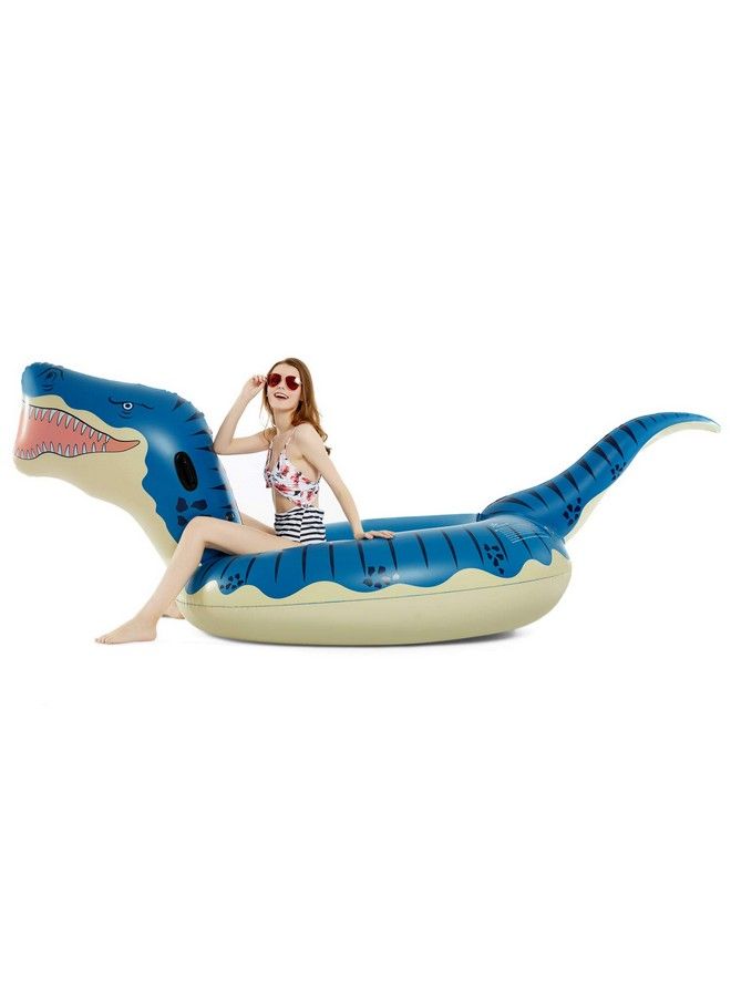 Inflatable Dinosaur Pool Float For Boys Girls Adults 124 Giant Trex Floatie Summer Beach Swimming Pool Inflatables Ride On Party Pool Toys Raft Lounge Kids Tyrannosaurus Rex Toys