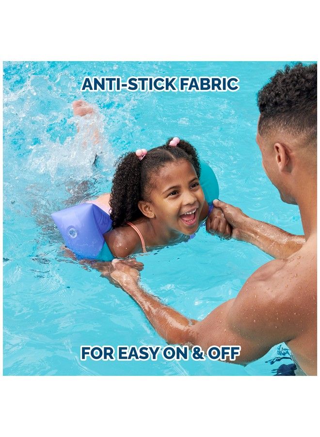 Soft Swimmies Toddler Floaties Learntoswim Inflatable Pool Floats & Arm Floaties Swimming Pool Accessories For Kids Aged 35 Purple