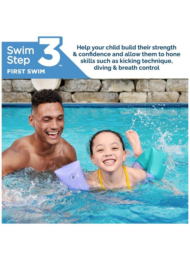 Soft Swimmies Toddler Floaties Learntoswim Inflatable Pool Floats & Arm Floaties Swimming Pool Accessories For Kids Aged 35 Purple