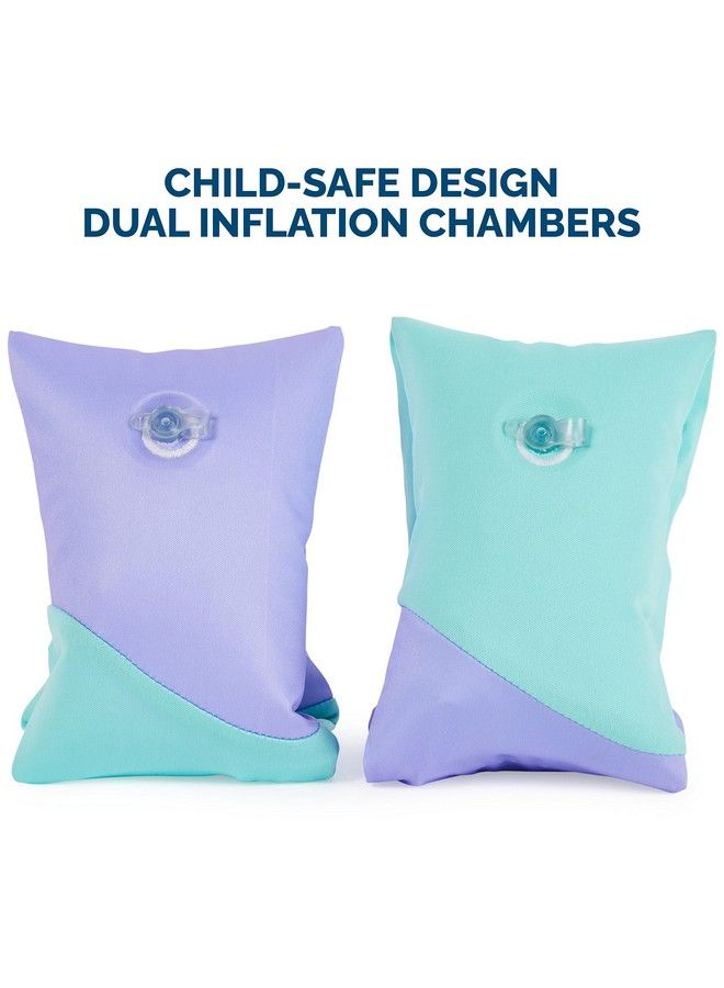 Soft Swimmies Toddler Floaties Learntoswim Inflatable Pool Floats & Arm Floaties Swimming Pool Accessories For Kids Aged 35 Purple