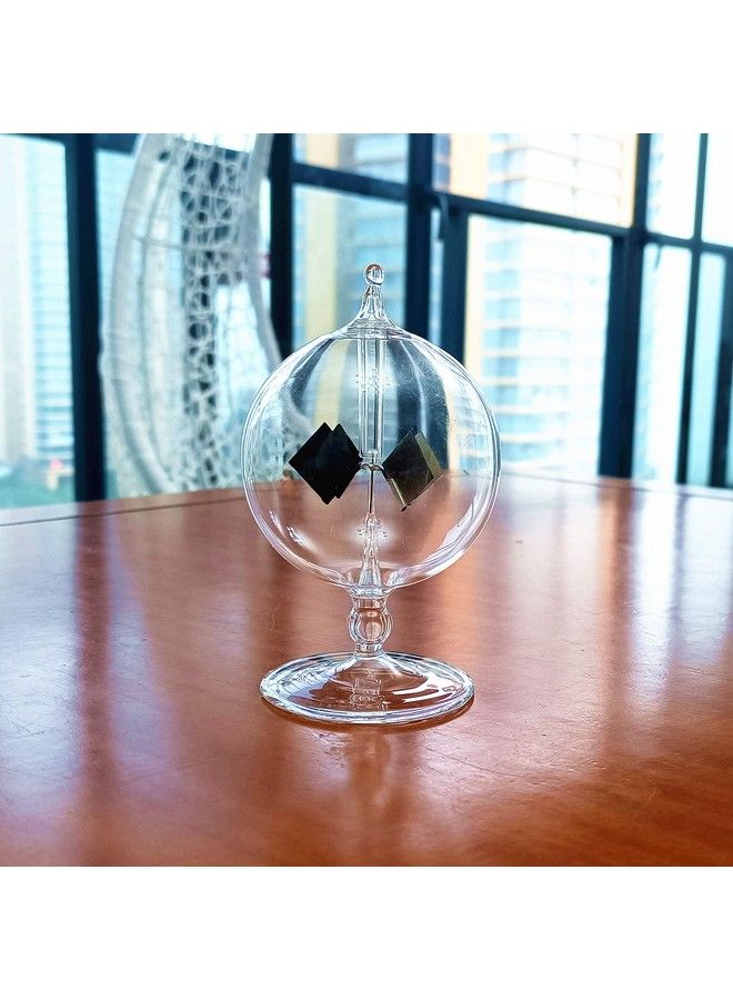 Clear Solar Power Crookes Radiometer Sun Light Energy Spinning Vanes