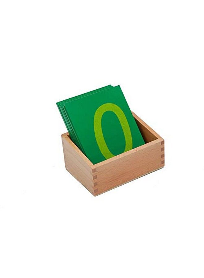 Montessori Wooden Math Counting Sandpaper Numbers With Box