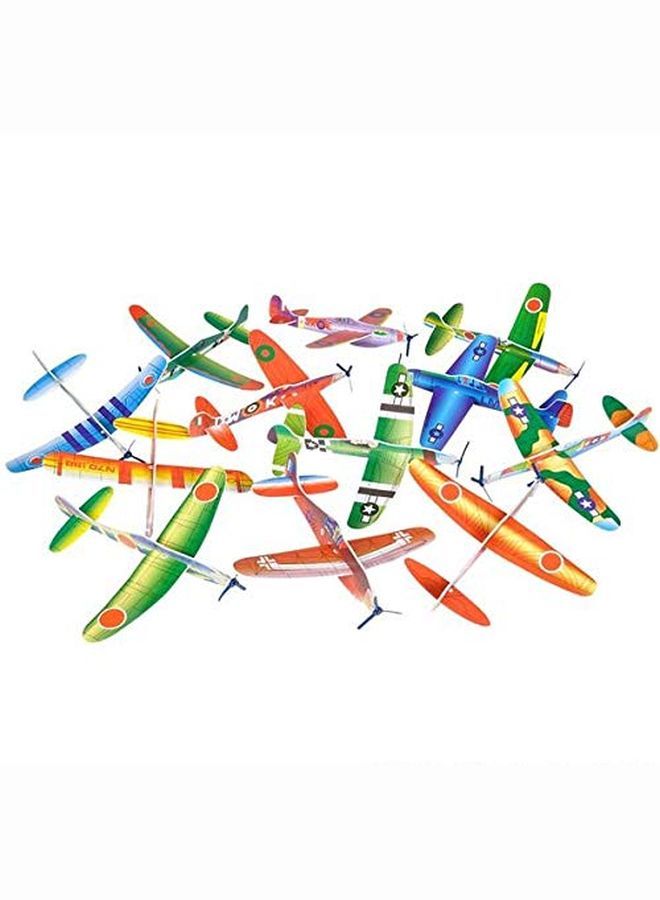 8 Inch Flying Glider Plane Set Of 12