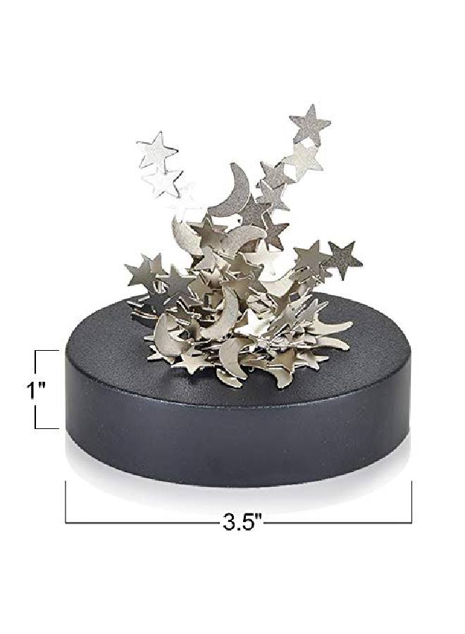 Magnetic Moons And Stars Sculpture Set Of 2 Fun Office Desk Accessories Stressrelief Magnet Fidget Toys For Adults Stocking Stuffers And Educational Development Toys For Kids