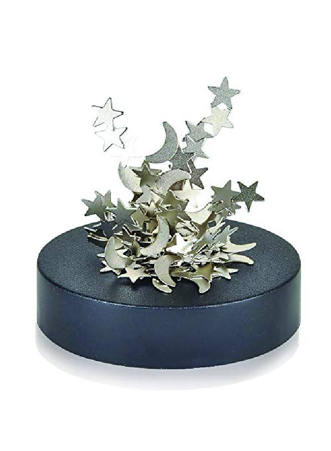 Magnetic Moons And Stars Sculpture Set Of 2 Fun Office Desk Accessories Stressrelief Magnet Fidget Toys For Adults Stocking Stuffers And Educational Development Toys For Kids