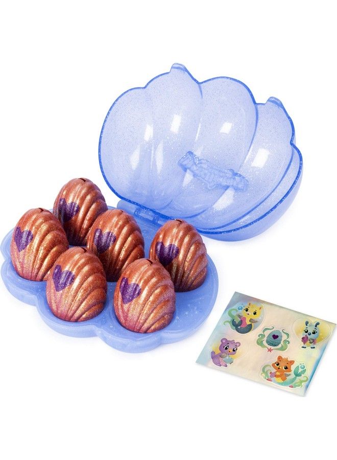 Colleggtibles, Mermal Magic 6 Pack Shell Carrying Case With Season 5 Colleggtibles, For Kids Aged 5 And Up (Color May Vary)