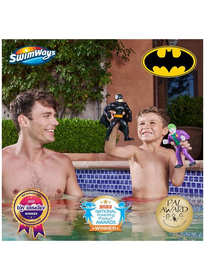 Dc Batman Floatin' Figures Swimming Pool Accessories & Kids Pool Toys Batman Party Supplies & Water Toys For Kids Aged 3 & Up Batman & Joker 2 Pack