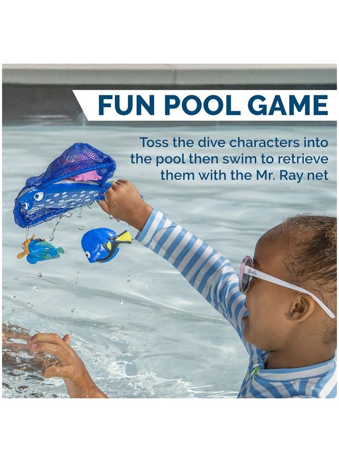 Disney Finding Dory Mr. Ray Dive And Catch Game Bath Toys And Pool Party Supplies For Kids Ages 5 And Up