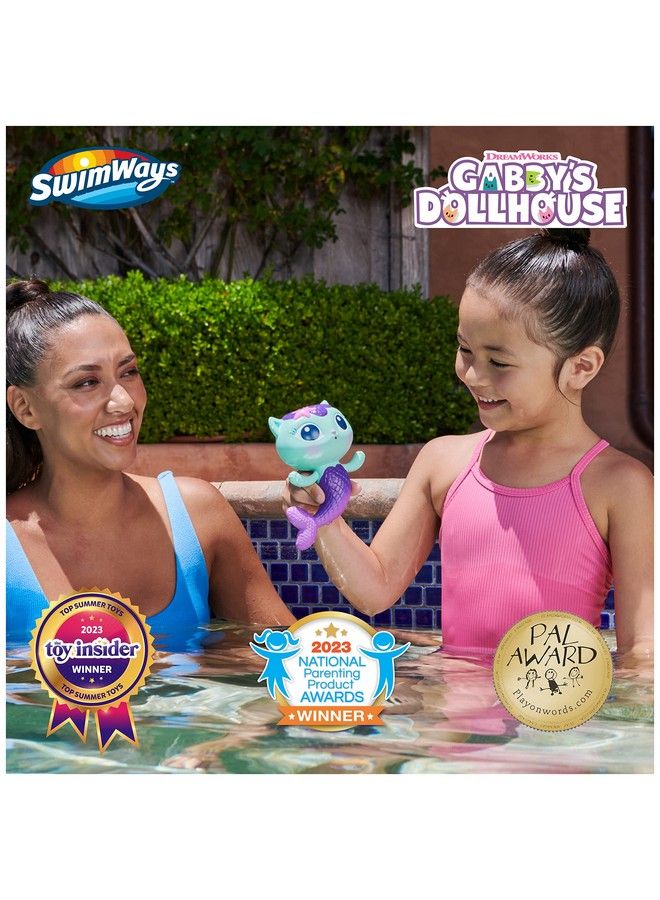 Gabby’S Dollhouse Mercat Floatin Figures Swimming Pool Accessories  Kids Pool Toys GabbyS Dollhouse Party Supplies  Water Toys For Kids Aged 3  Up