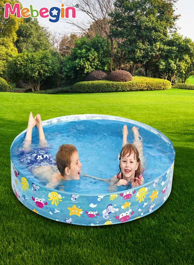 122*25cm Round Shape Swimming Pool for Family Use, Thickened Lounge Pool Ball Pit, Durable Multifunctional Pool, Family Lounge Pool, Ideal Choice for Indoor Entertainment and Outdoor Activities