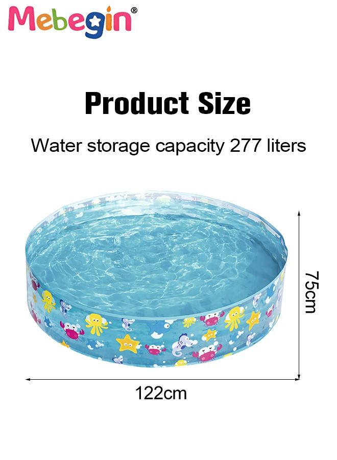 122*25cm Round Shape Swimming Pool for Family Use, Thickened Lounge Pool Ball Pit, Durable Multifunctional Pool, Family Lounge Pool, Ideal Choice for Indoor Entertainment and Outdoor Activities