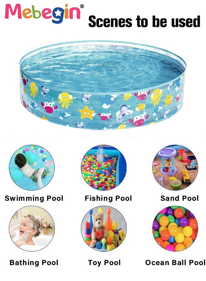 122*25cm Round Shape Swimming Pool for Family Use, Thickened Lounge Pool Ball Pit, Durable Multifunctional Pool, Family Lounge Pool, Ideal Choice for Indoor Entertainment and Outdoor Activities
