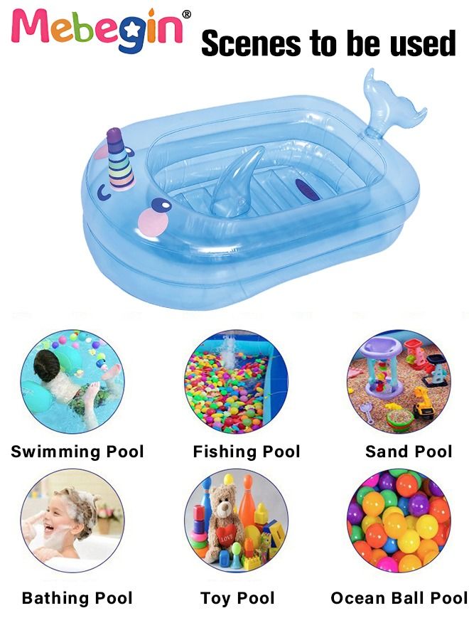 95*62*48cm Inflatable Paddling Pool, Whale Shape Inflatable Swimming Pool, Creative Summer Pool Toys, Crafted with High-quality Materials, Suitable for Outdoor, Garden, Backyard and Summer Water Party
